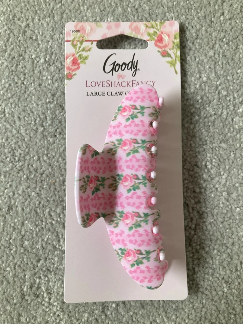 IN-HAND | LoveShackFancy x Target Goody Large Claw Clip Strawberry Macaroon